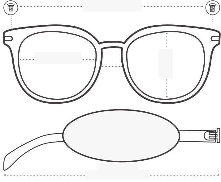 Frame width & Temple Lenth